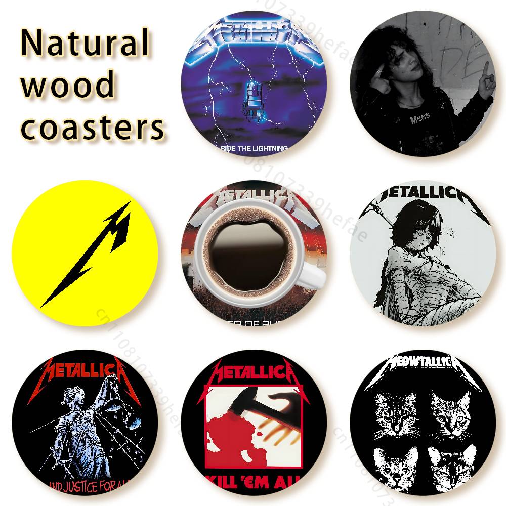 Xbloom Coffee Tea - M-Metallica Band Style Vintage 4in Wooden