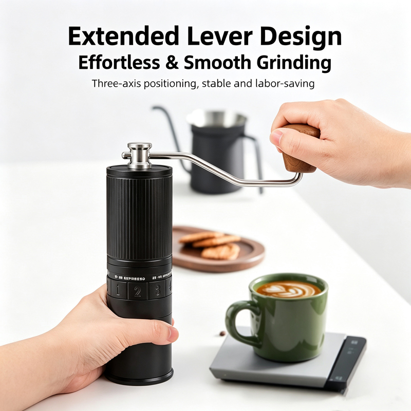 Hand-Crank Coffee Grinder, Pou - đánh giá và giá Burr Hand Grinder