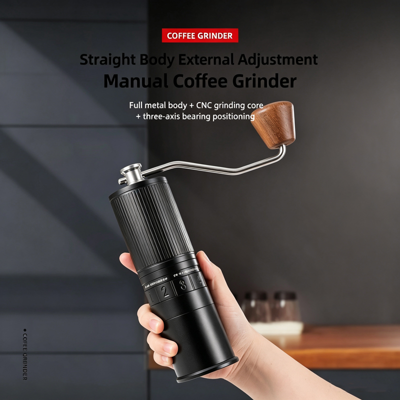 Hand-Crank Coffee Grinder, Pou - đánh giá và giá Burr Hand Grinder
