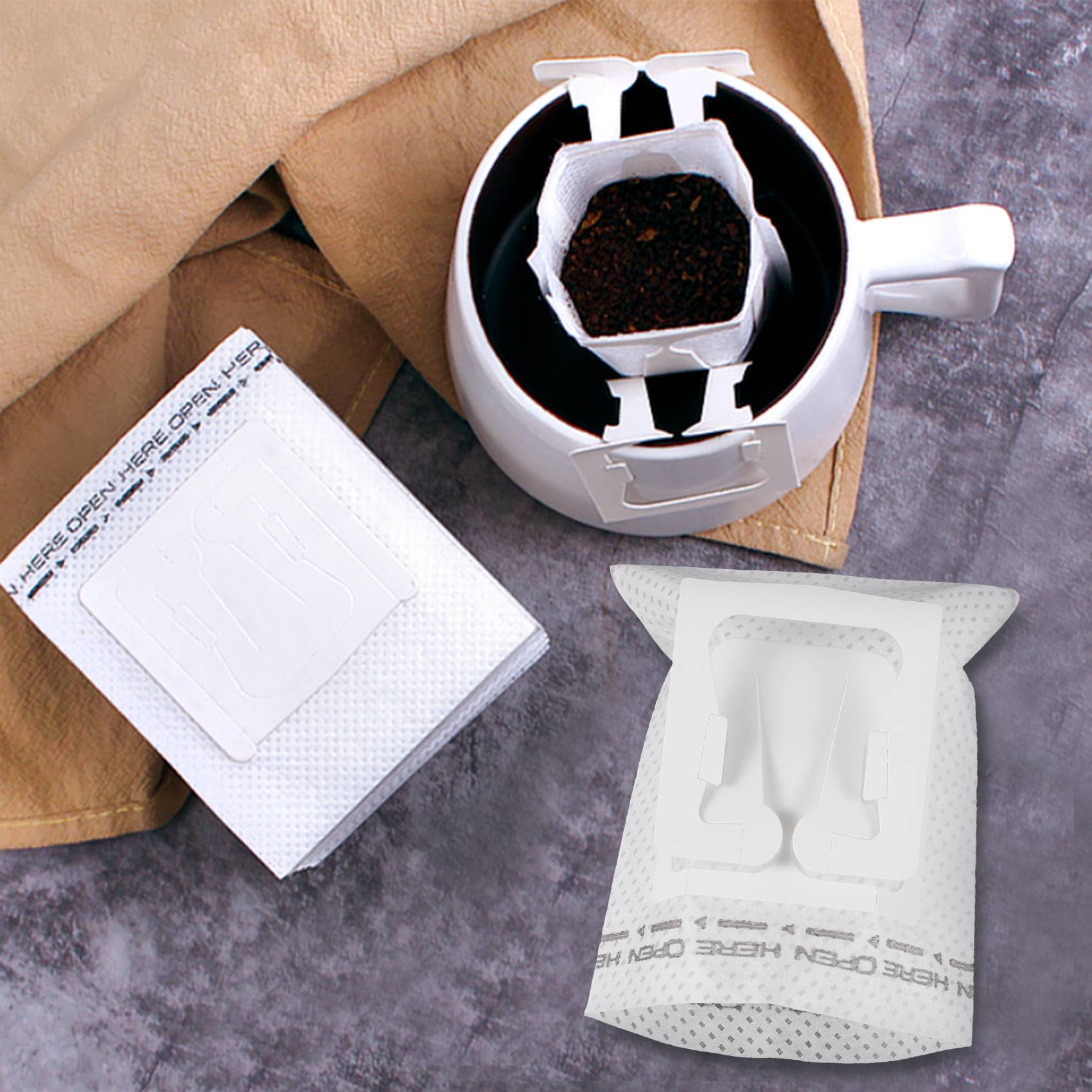 50Pcs / Pack Drip Coffee Filte - đánh giá và giá Coffee Tea & Jane