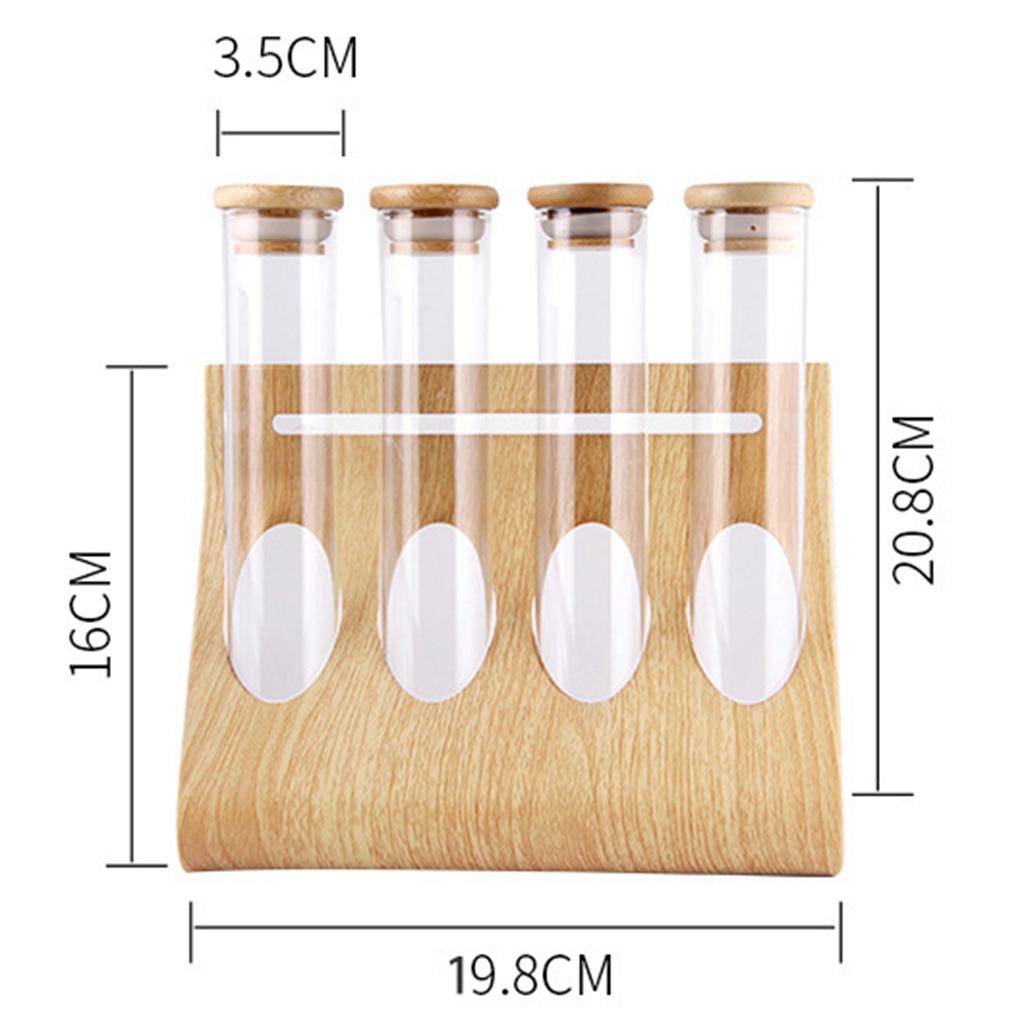 Glass Tube Storage Rack Visibl - đánh giá và giá Coffee Tea & Jane