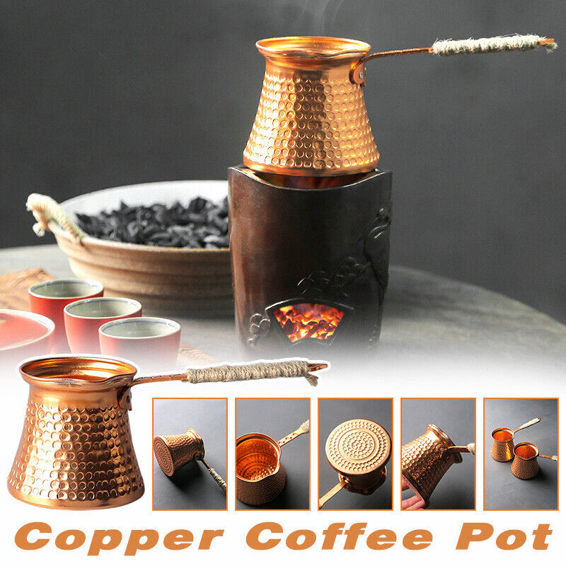 Coffee Pot Antique Copper Turk - đánh giá và giá Moka Pot Stove
