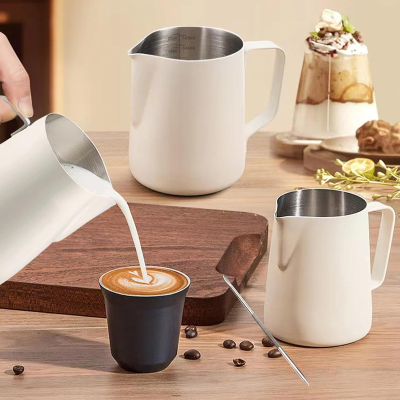 Milk Jug Stainless Steel Measu - đánh giá và giá Barista Milk Jug