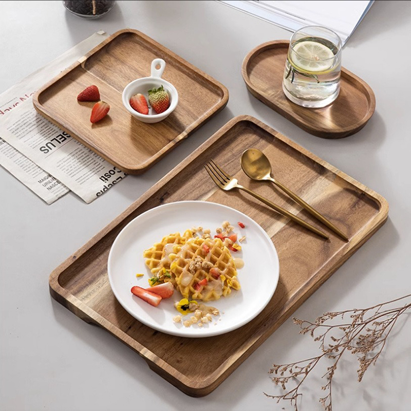 Acacia Wood Coffee Tray Decora - đánh giá và giá Coffee Tea And Sugar Set