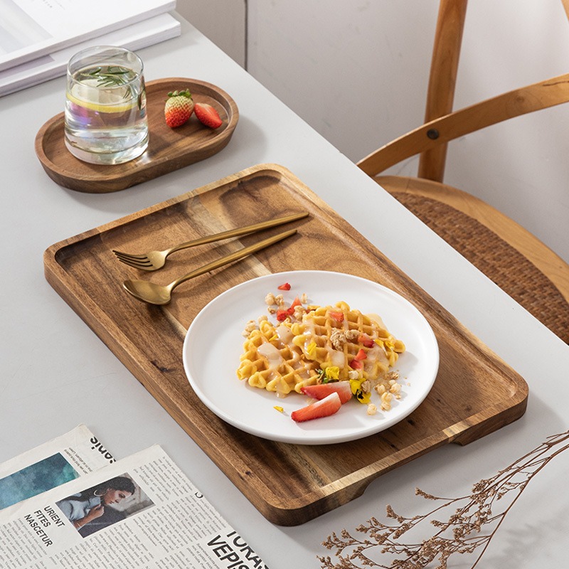 Acacia Wood Coffee Tray Decora - đánh giá và giá Coffee Tea And Sugar Set