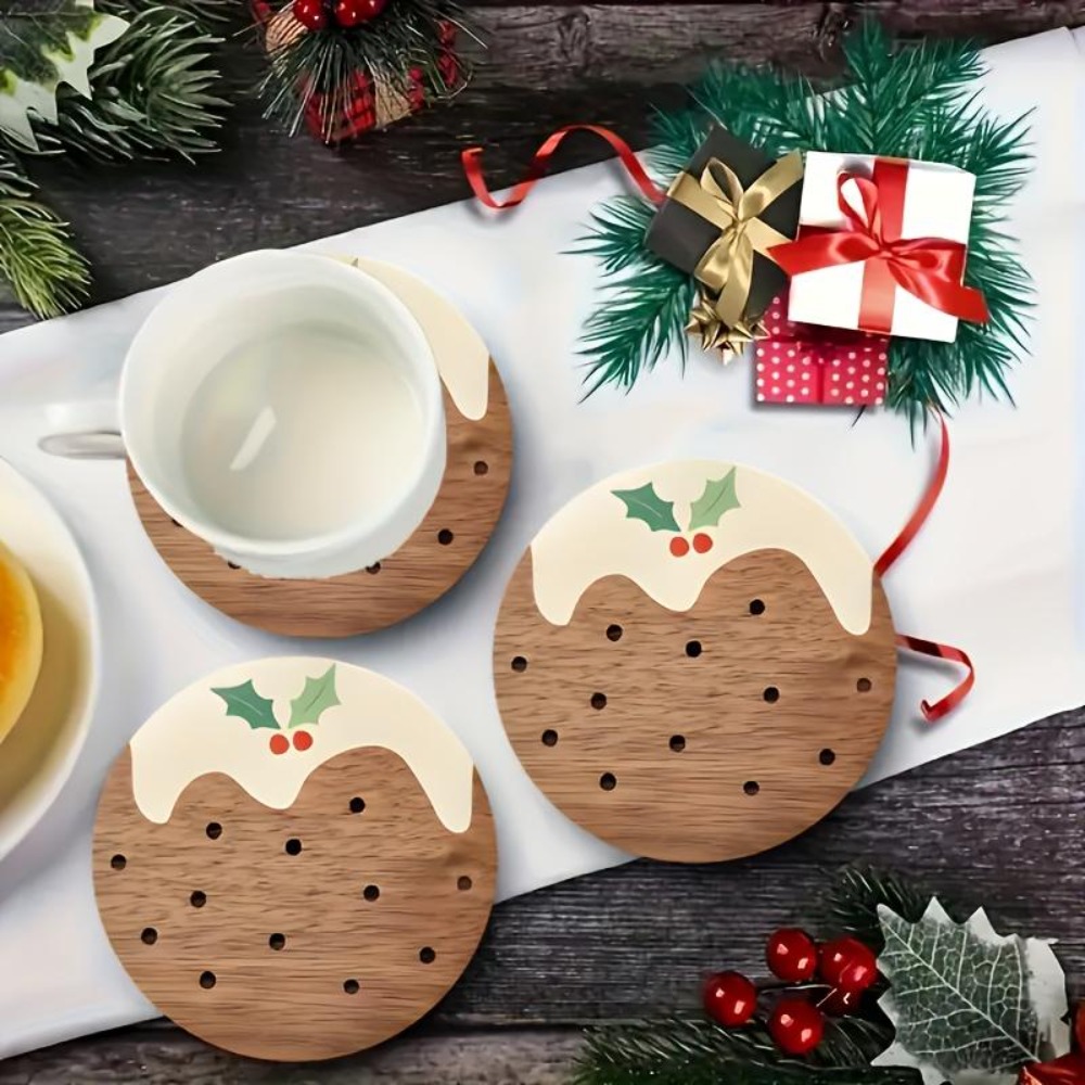 Wooden Cup Coasters Set Puddin - đánh giá và giá Xbloom Coffee Tea