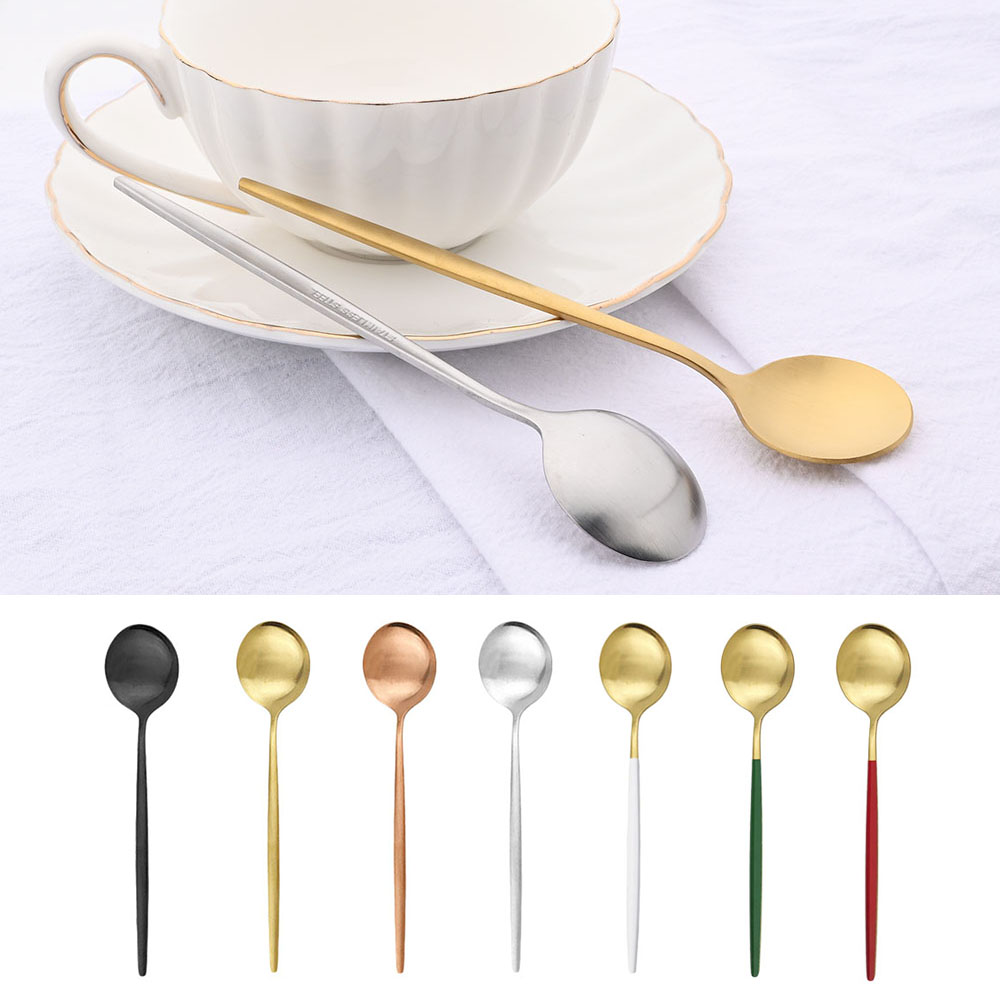 6Pcs Small Matte Spoon Tea Cof - đánh giá và giá Coffee Tea And Sugar Set