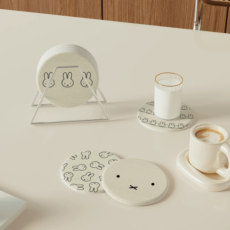 Miffy Kawaii Anime Coasters Cu - đánh giá và giá Xbloom Coffee Tea