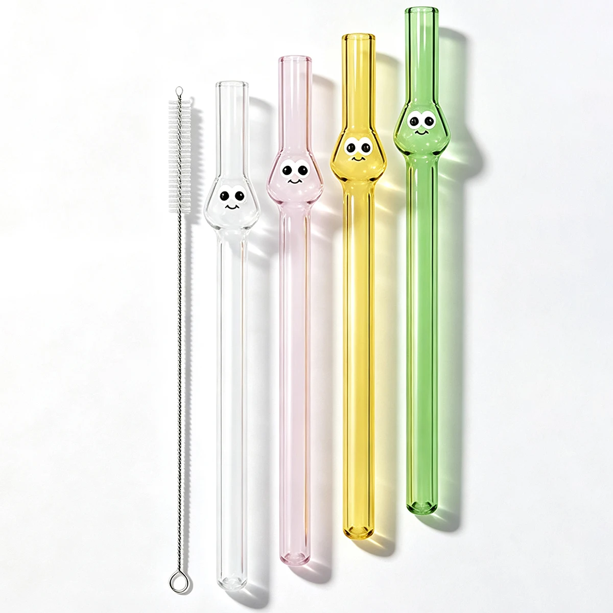 4pcs Wide 12mm Glass Straw Set - đánh giá và giá Coffee Tea And Sugar Set