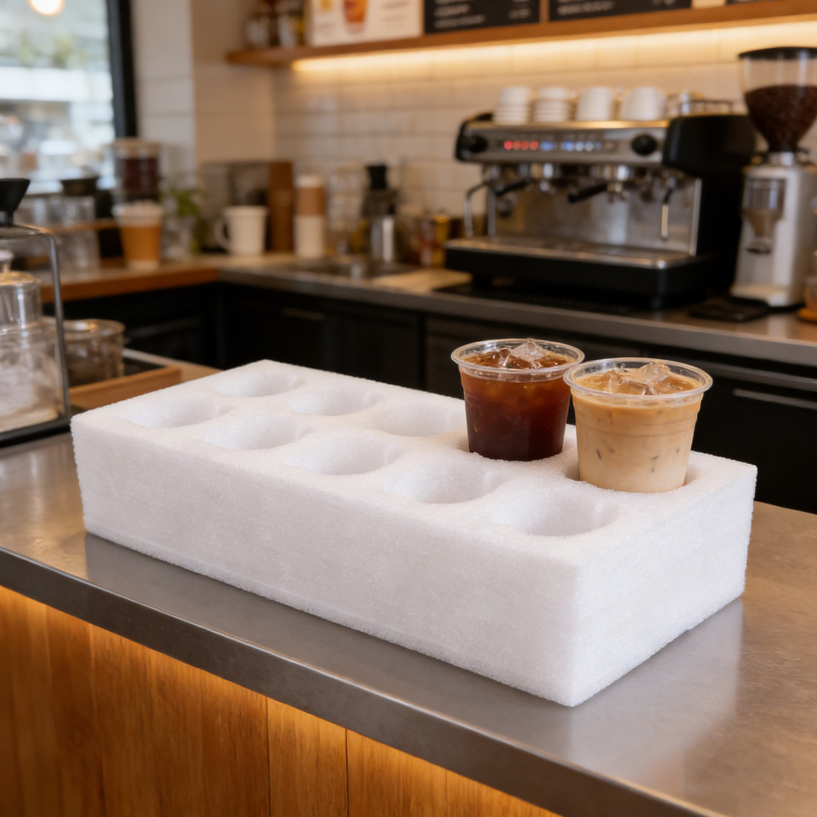 Foam Take Out Drink Carrier 10 - đánh giá và giá Coffee Tea With Milk